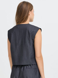 Ichi | Ihjumi Waistcoat Vest | Dark Blue