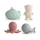Mushie | Mold Free Bath Toy Play Set | 4 Pack