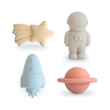 Mushie | Mold Free Bath Toy Play Set | 4 Pack