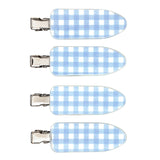 Bella Sleep + Spa | Crease Free Hair Clips | Blue Gingham