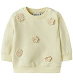 Name It | Yellow Flower Sweatshirt | Pear Sorbet