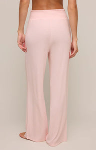 Z Supply | Dawn Lux Rib Pant | Whisper Pink