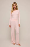 Z Supply | Dawn Lux Rib Pant | Whisper Pink