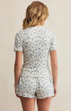 Z Supply | Faye Ditsy Floral Top | Crystal Blue