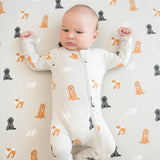 Kyte Baby | Zippered Footie Sleeper | Fluffy Dog