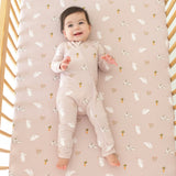 Kyte Baby | Zippered Footie Sleeper | Blush Rabbit