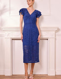 Angel Eye | Nice Midi Lace Dress | Cobalt Blue
