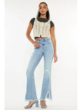 Kan Can | High Rise Leg Distress Bootcut Jeans | KC9349L