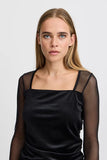 Ichi | IHnana Long Sleeve Shirt | Black