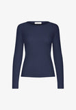 B Young | Bmmnorma Rib Oneck Long Sleeve Jumper | Navy Blue