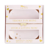 Lucky Feather | Bracelet + Dish Set  | Thanks For Being Such A Loving Mom