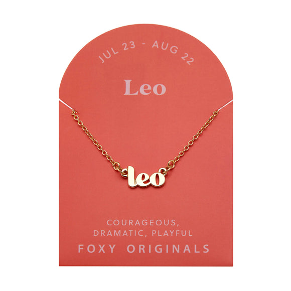 Zodiac Leo Necklace | Horoscope Jewelry | Gold