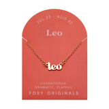 Zodiac Leo Necklace | Horoscope Jewelry | Gold