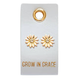 Leather Tag Earrings