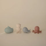 Mushie | Mold Free Bath Toy Play Set | 4 Pack