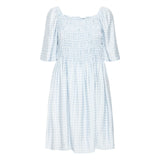 Ichi | Ihhetta Dress | Powder Blue Check