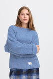 Ichi | Ihblarisa Long Sleeve Pullover | Blue Yonder