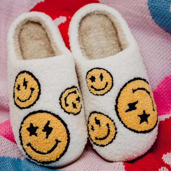 Katydid |Star and Lightning eyes Happy Face Slippers