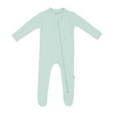 Kyte Baby | Ribbed Zippered Footie | Sage