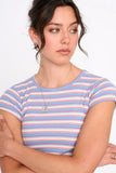 24Colors | Blue Striped T-Shirt