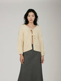 Sadie & Sage | Iggy Chunky Tie Front Cardigan | Ivory