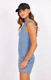 Sage the Label | Bradshaw Mini Dress | Dusty Blue