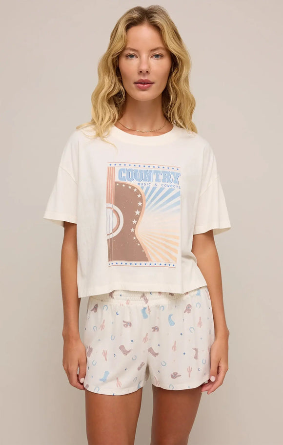 Z Supply | Country Music Tee | Sea Salt