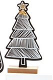 Giftcraft | Wooden trees | Black & White