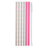 Swig | TALL Reusable Straws With Cleaning Brush (6) 10.5in
