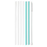 Swig | TALL Reusable Straws With Cleaning Brush (6) 10.5in